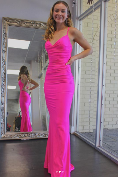 New Arrival Spaghetti Straps Mermaid Prom Dresses cg19935