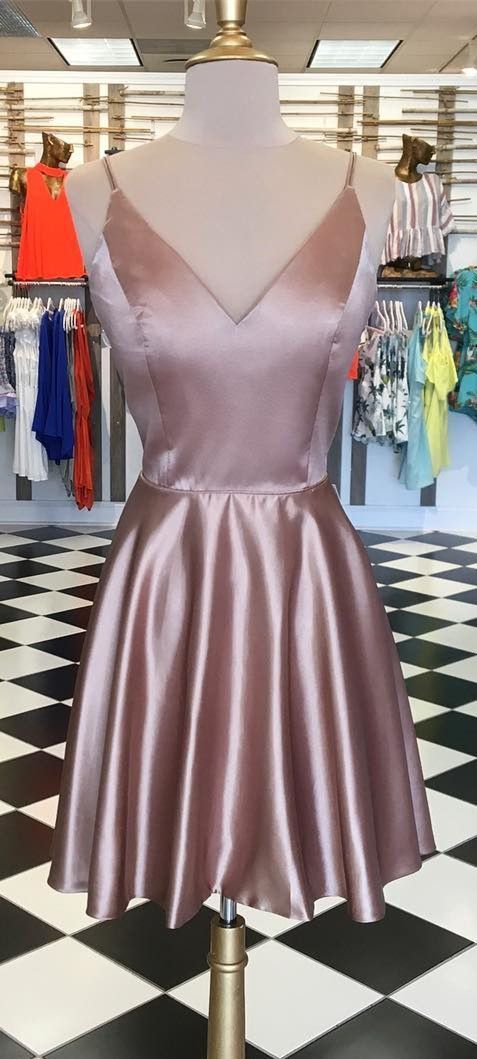 spaghetti straps short v neck homecoming dresses short dresses for women cg2991