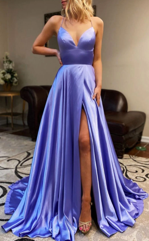 Simple sweetheart backless long satin prom dress evening dress cg7813