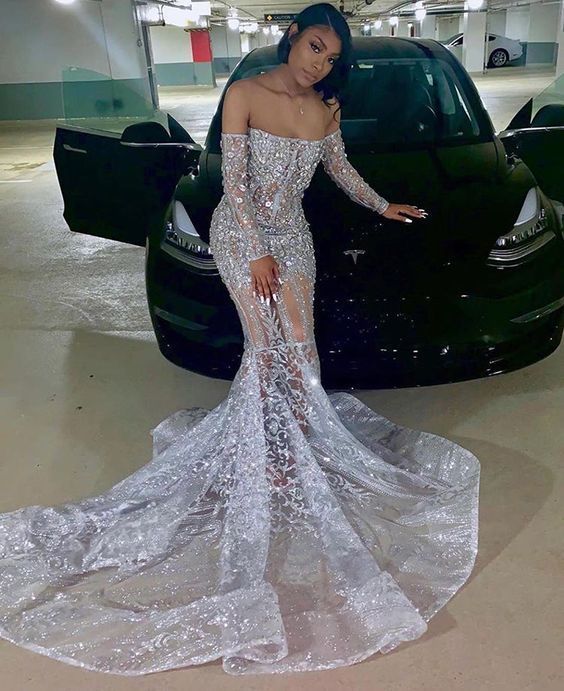 Unique Off The Shoulder Long Prom Dress cg7878