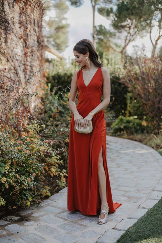 Elegant Formal Dresses, Orange prom Evening Dress cg8204