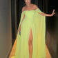 Evening Dresses Off the Shoulder Long Chiffon Prom Dresses Party Gowns    cg25183