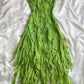 Green Vintage Spaghetti Straps Chiffon Prom Dress Party Dress      cg25069