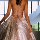 Sparkly prom dresses lace up back formal gown for women    cg20377