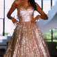 Sparkly prom dresses lace up back formal gown for women    cg20377