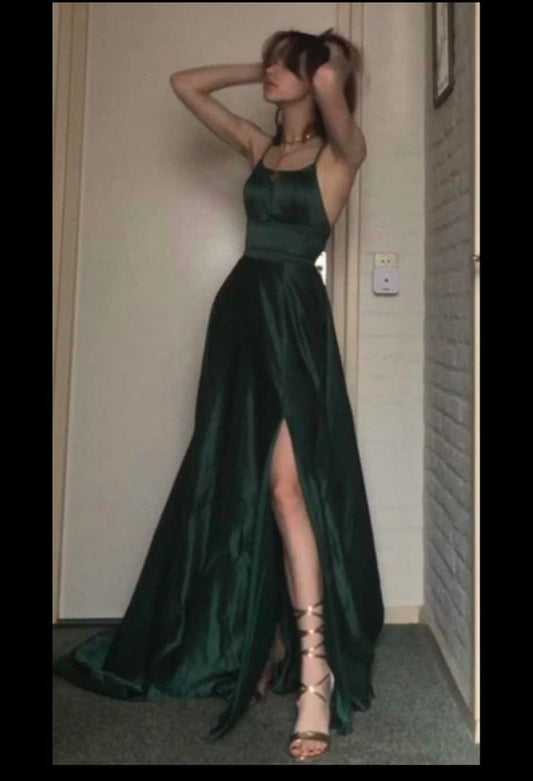 Dark Green Long Prom Dresses, Formal Graduation Party Dress   cg24992