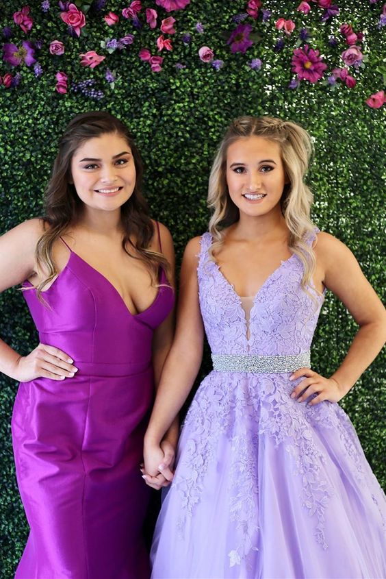 formal lilac prom dresses, ball gown graduation party dresses, modest prom gowns for girls  cg10037