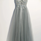 Gorgeous Straps V-Neckline Long Party Dress, A-Line Prom Dress Evening Dress   cg10647