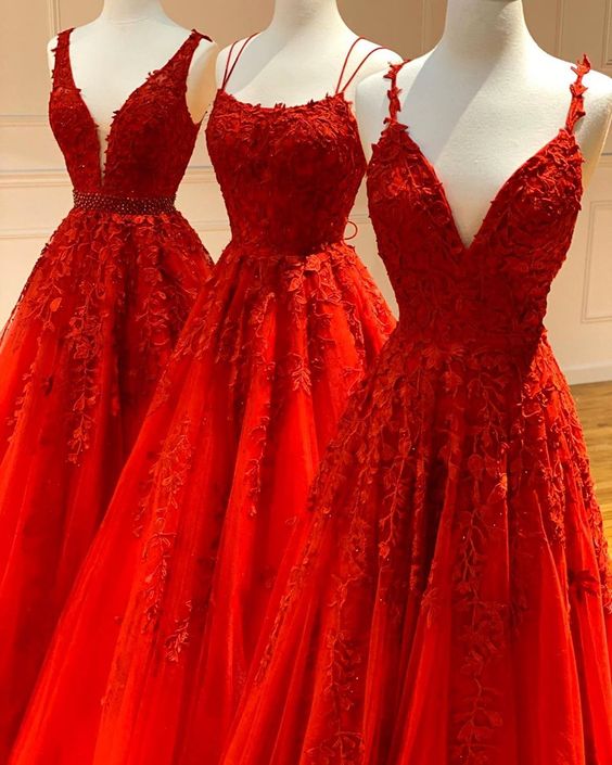 Elegant red Long Prom Dress, Evening Formal Dress   cg10857