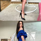 Off-the-Shoulder Above-Knee Royal Blue Homecoming Dress,Sexy Cocktail Dress cg1099
