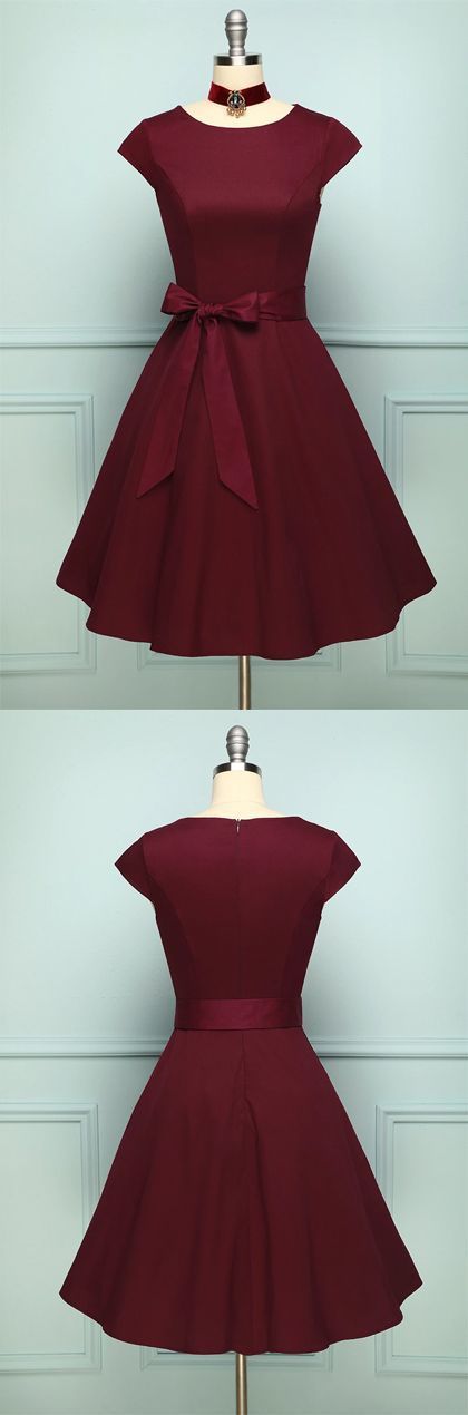 Burgundy Short Homecoming Dress    cg11159