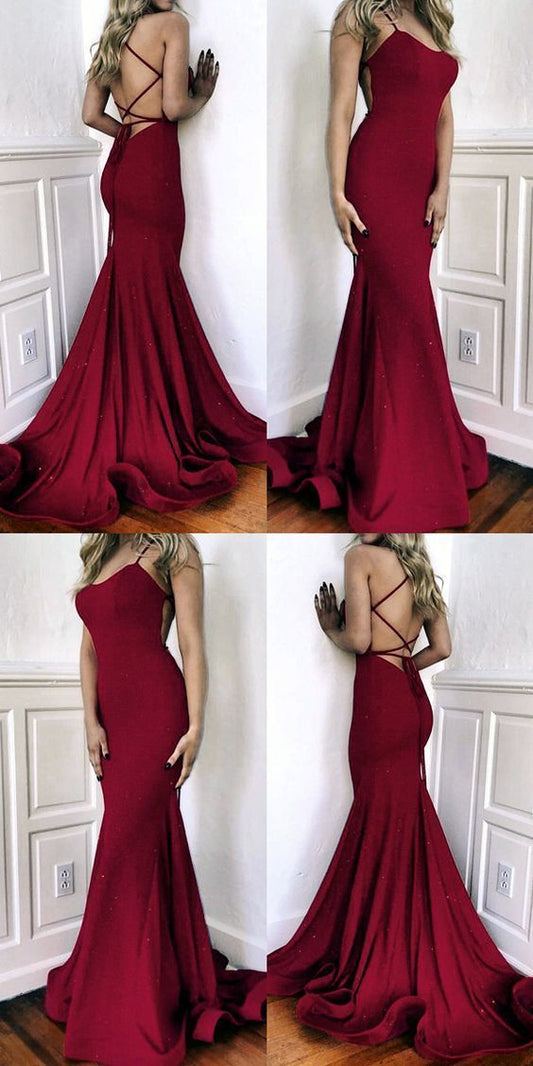 Mermaid Evening Dresses Cross Back prom dress   cg11214