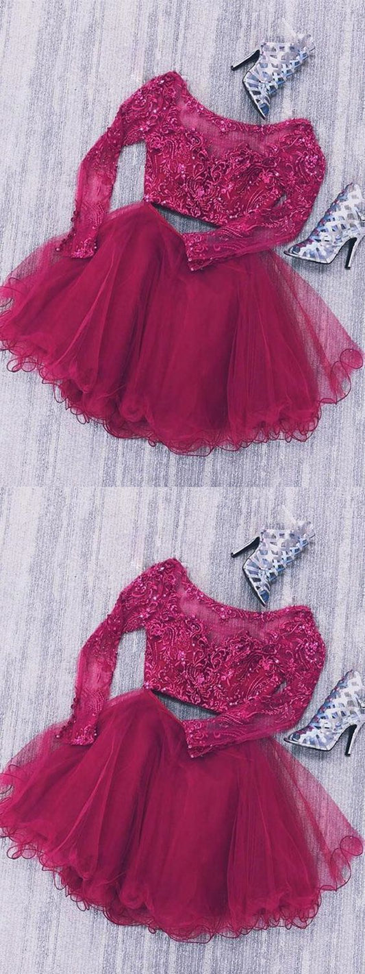 Burgundy Short Homecoming Dress    cg11404