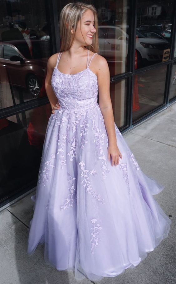 pretty ball gown prom dresses, modest lilac long prom dresses    cg11516