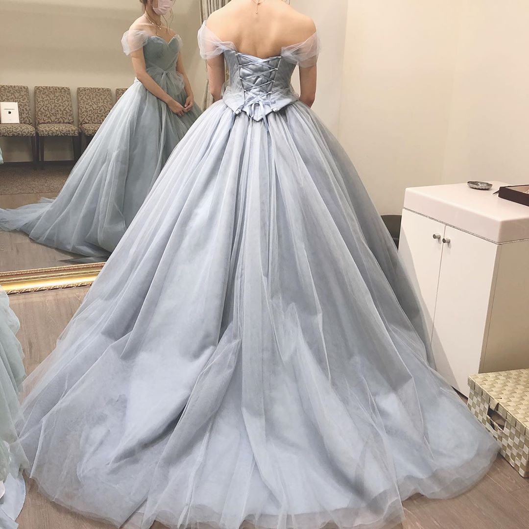 Princess Grey Tulle Long Prom Dress   cg11595