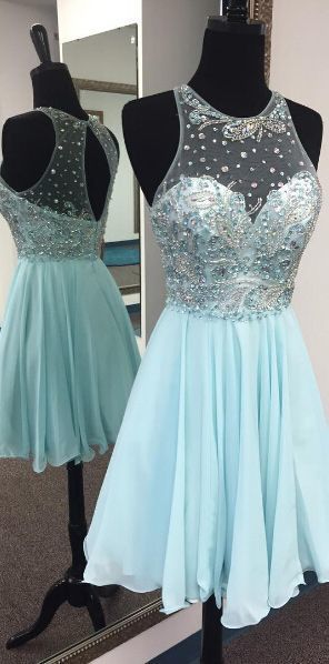 Sexy Beading Homecoming Dresses   cg12368