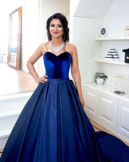 Velvet Sweetheart Satin Ball Gowns Wedding Dresses prom gown   cg13420