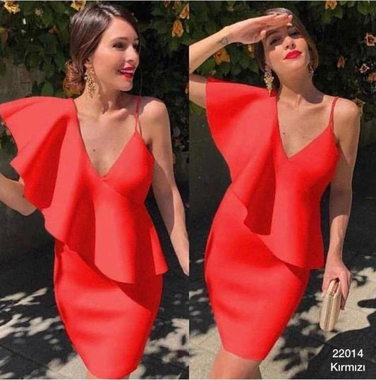 Short red Homecoming Dresses cg13869