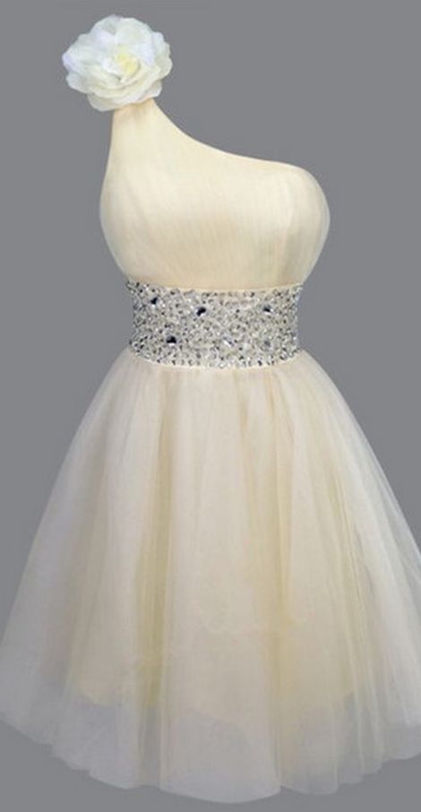 One Shoulder Homecoming Dress,Homecoming Dresses,Sweet 16 Dress, Homecoming Gowns   cg14143