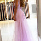 Straps V-neck Sheath Floor-length Beaded Applique Prom Dresses   cg14596