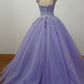 Gorgeous Cap Sleeves Lavender Ball Gown Quinceanera Dresses lace Appliqued ,Beading Bling Bling Sweet 16 dress, Debutante Gown,prom dresses   cg14660