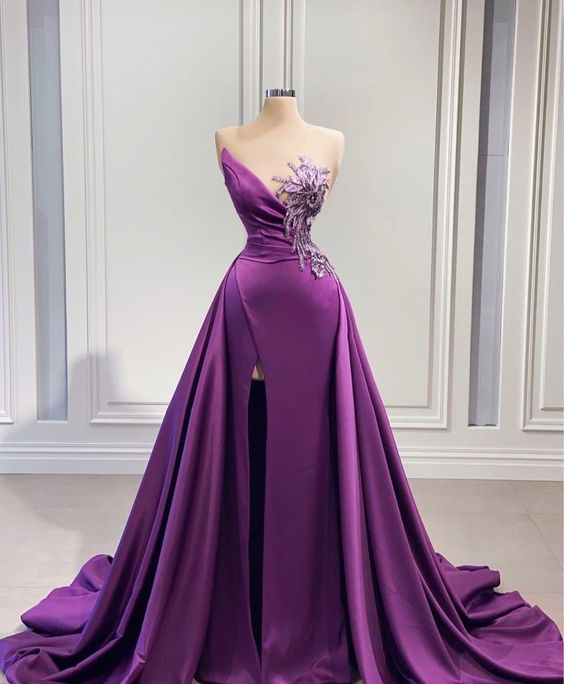 Long Prom Dresses with slit   cg15071