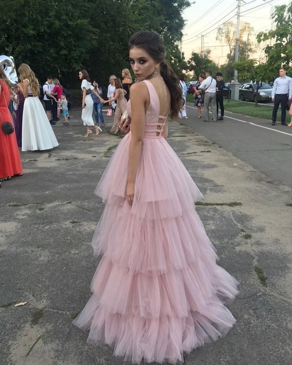 Sexy V-Neck A-Line Prom Dresses, Evening Dress Prom Gowns, Formal Women Dress,Prom Dress   cg15384