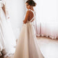 WHITE A-LINE SATIN LONG PROM DRESS BACKLESS BRIDESMAID DRESS   cg15573