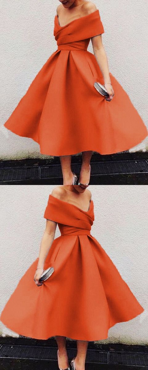 burnt Orange bridesmaid dresses prom dresses    cg17235