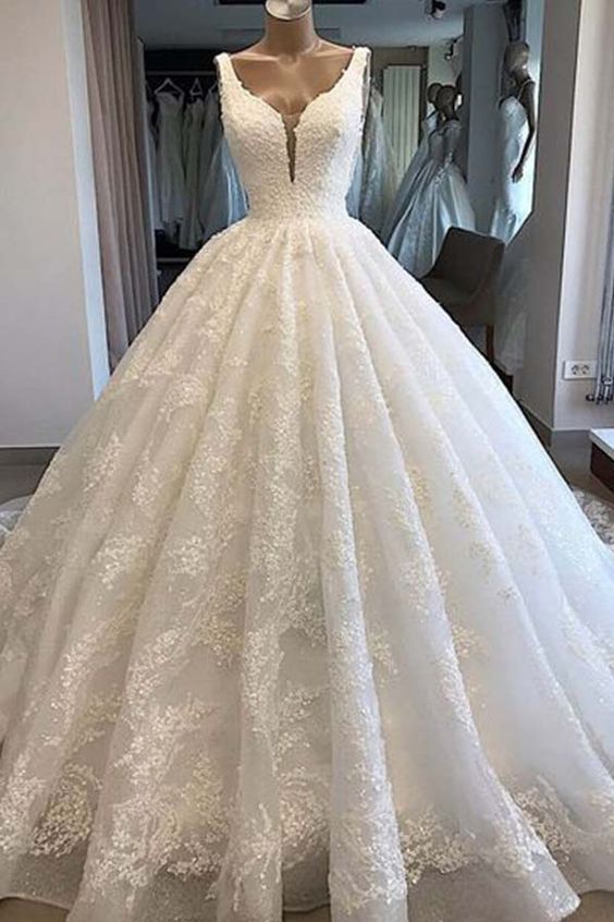 Elegant Prom Dresses Ball Gown Stunning Beading Wedding Dress    cg18124