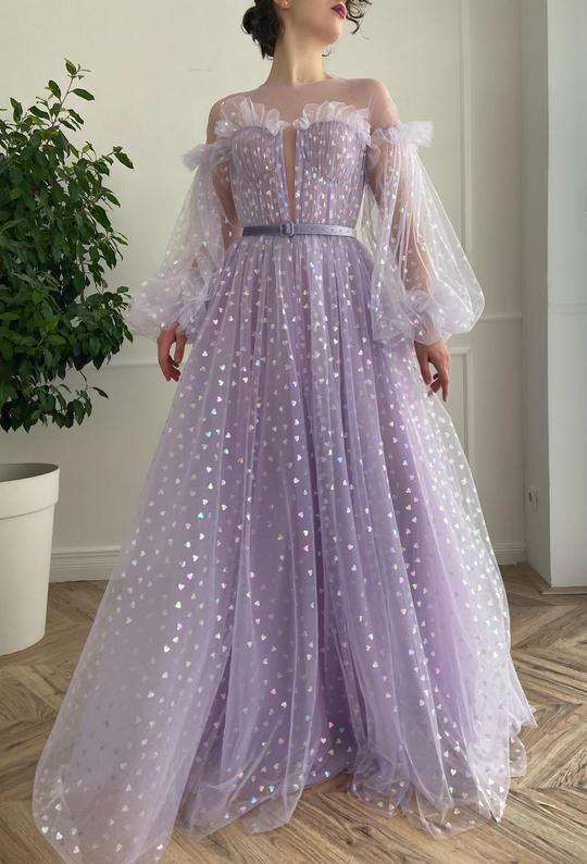 Princese Tulle Long Prom Dress   cg18671