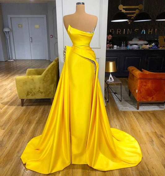 custom evening prom dresses Sexy yellow prom Dresses   cg19720