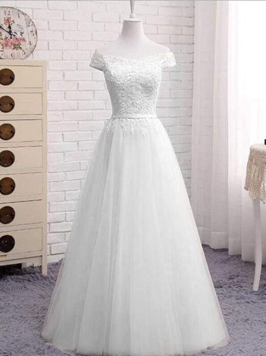 Lovely Simple Sweetheart Off Shoulder Long Party prom Dress, A-Line Floor Length Bridesmaid Dress   cg21792