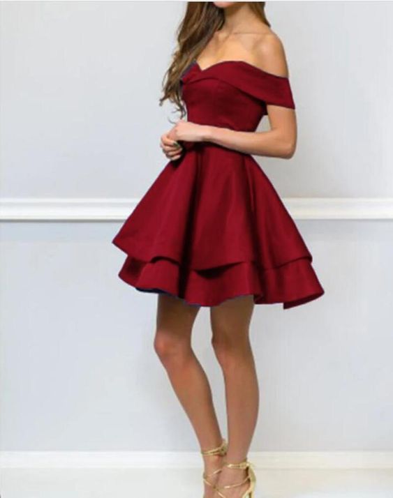 Lovely Red /Blue 8th Grade Short Graduation /Homecoming Gown    cg22203