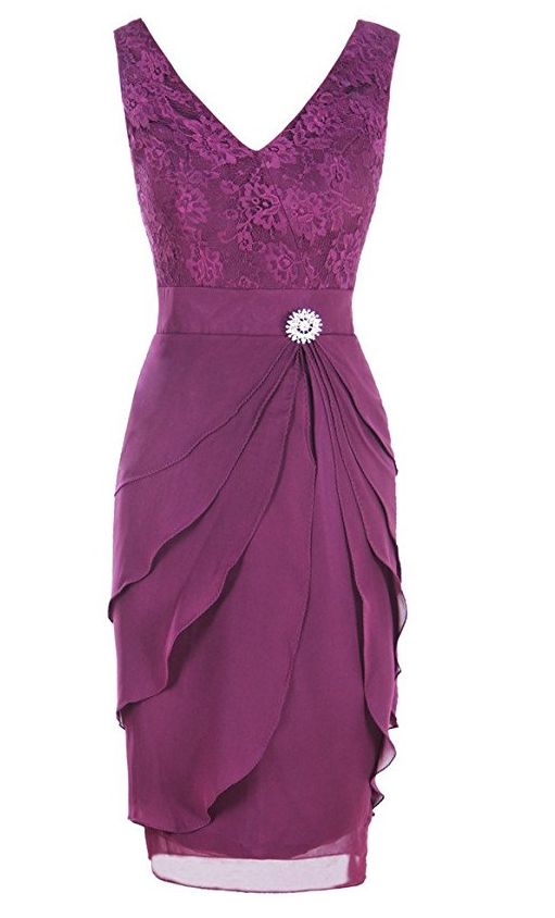 Women's V Neck Short Lace Bridesmaid Dress Mother Of The Bride Dress prom gown           cg23230