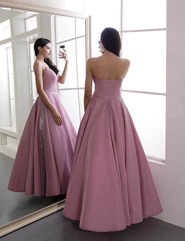 Princess Pink Prom Dresses 2019 Sweetheart Evening Party Dresses cg2341