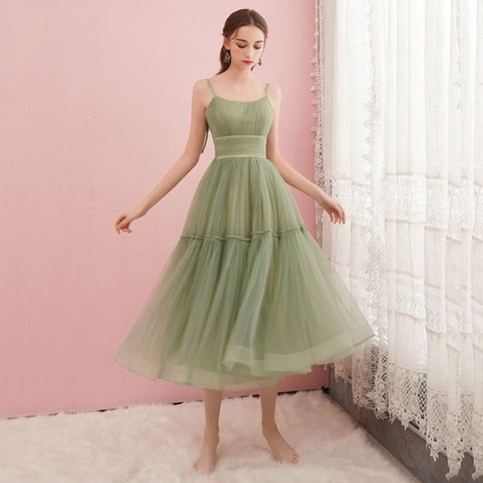 Simple Sage Green Homecoming Graduation Dresses 2019  cg2676