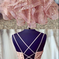 UNIQUE PINK TULLE SHORT DRESS, PINK TULLE HOMECOMING DRESS cg2750