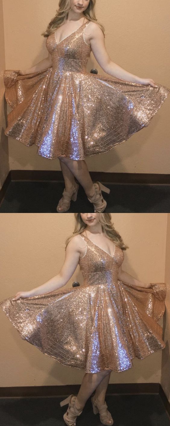 gold sequin homecoming dresses cg2826