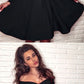 black homecoming dresses,long sleeves homecoming dresses,semi formal dress cg3007