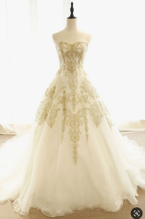 champagne lace long wedding dress, champagne bridal dress, champagne lace wedding prom gown cg3482