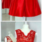 Short V Neck Lace Top Homecoming Dresses, Cheap Graduation Dresses cg3753