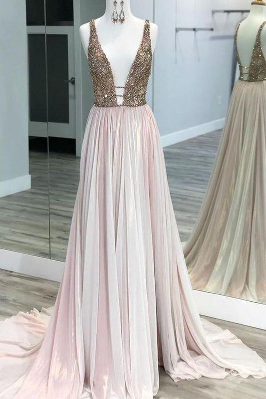 Sexy Prom Dress V Neckline, Evening Dress, Formal Dresses, Graduation School Party Dance Dress cg3756