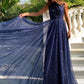 See-through Backless Starry Sky Evening prom Dress cg3955