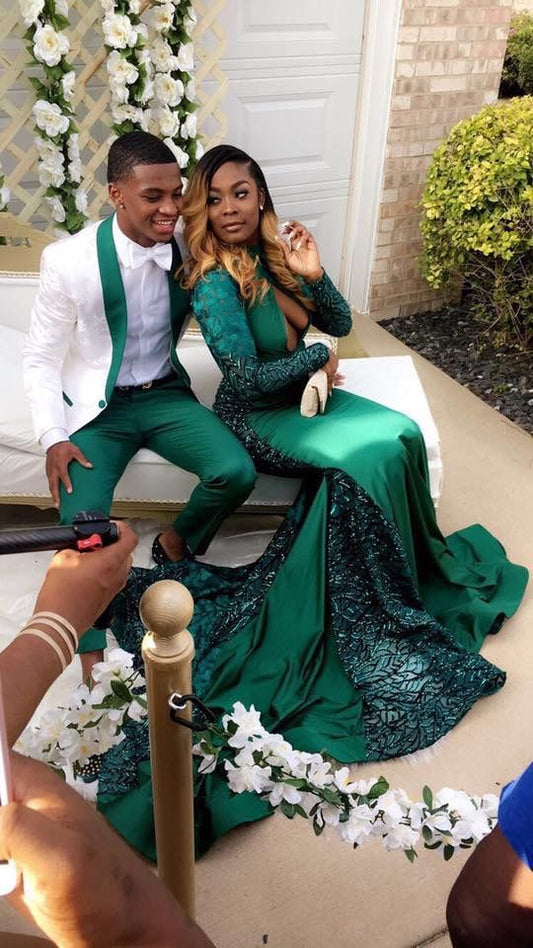 2019 green Prom Dress, Long Prom Dress, mermaid prom gown cg4256