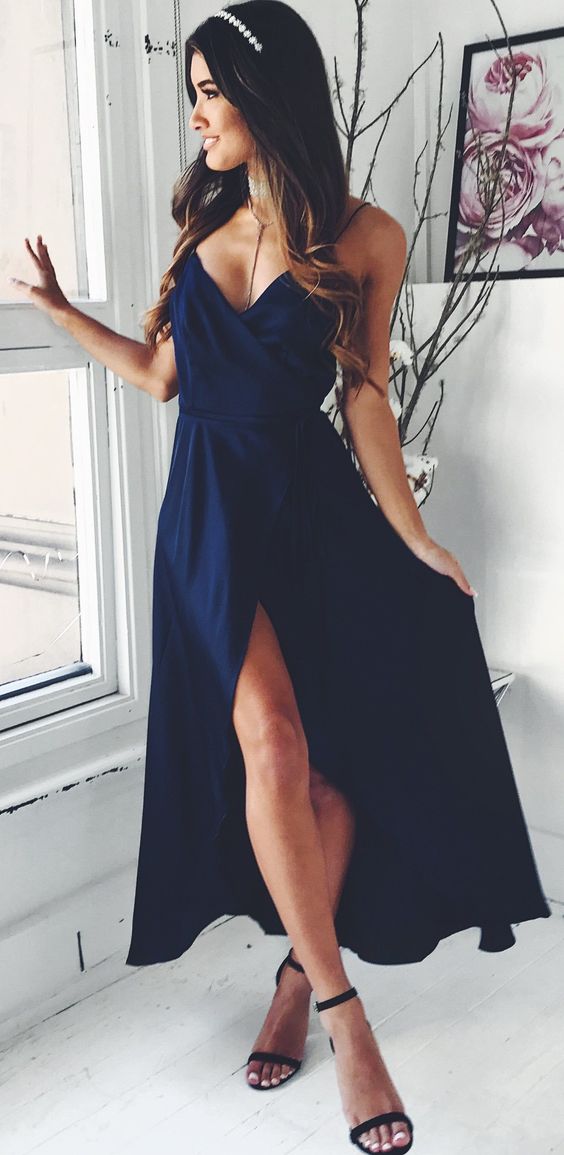 navy blue evening gowns,navy blue prom dress,long prom dress cg4435