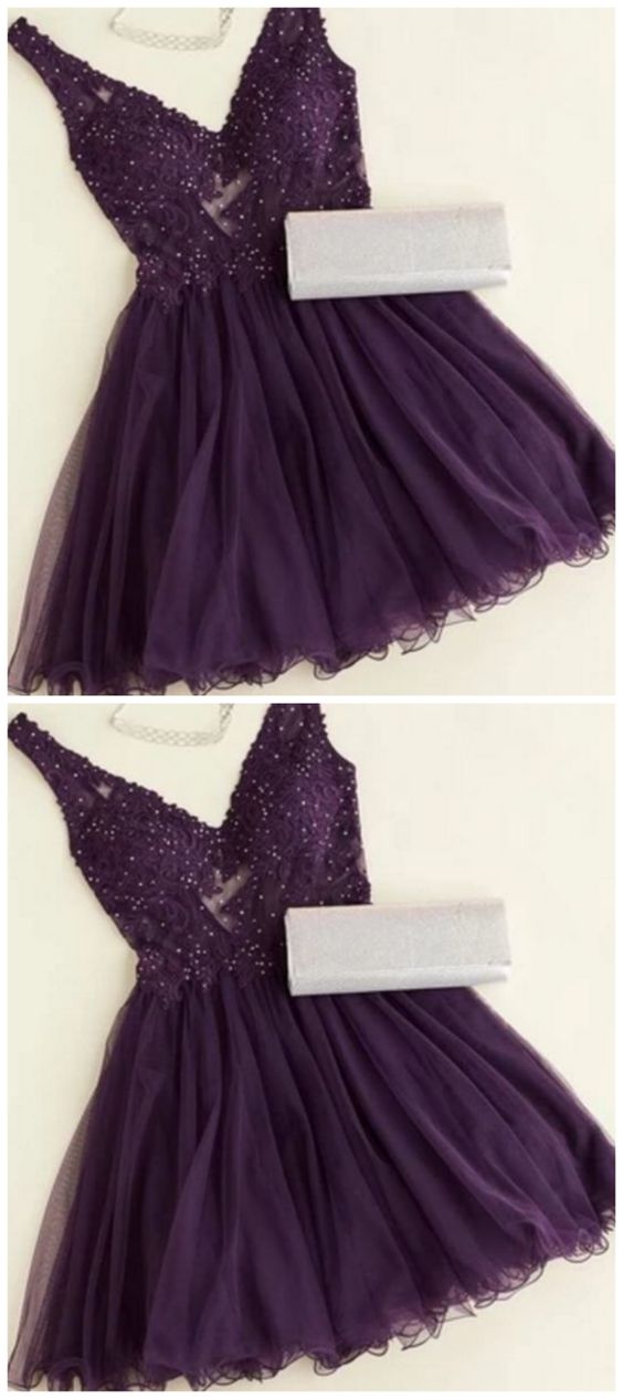 Purple homecoming dress  cg4611