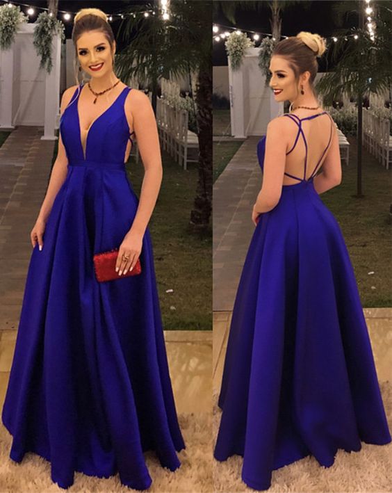 Royal Blue Prom Dresses,Royal Blue Evening Gowns,Open Back Prom Dresses,Long Bridesmaid Dresses cg4676