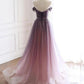 A line tulle long prom dress cg4763