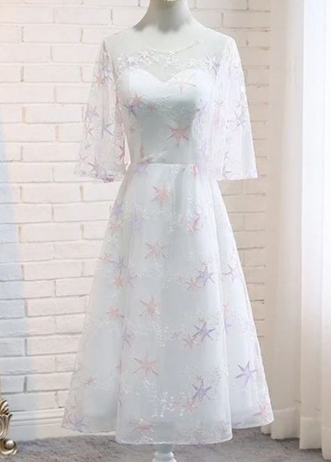 Charming Tea Length Simple Cheap A-line Party Dresses Homecoming Dresses cg5311